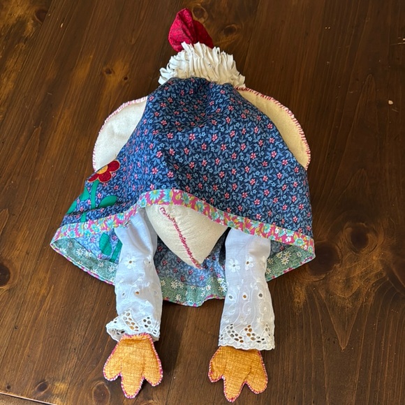 Hand Crafted Fabric Chicken Decor - Picture 2 of 4